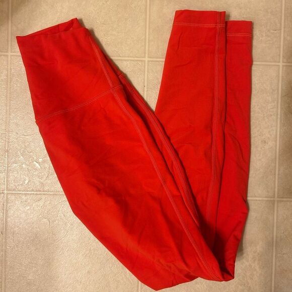Lululemon Carnation Red Align Leggings Size 2 - Picture 4 of 5